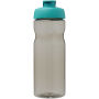 H2O Active® Eco Base 650 ml sportfles met kanteldeksel - Charcoal/Aqua