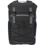 Aqua 15.6" GRS recycled water resistant laptop backpack 23L - Solid black
