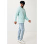 IQONIQ Yengo recycled katoen hoodie met steekzakken, crushed mint (L)