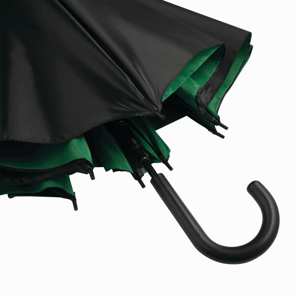 DOUBLY - Automatisch te openen paraplu groen, zwart DOUBLY - Automatisch te openen paraplu groen, zwart