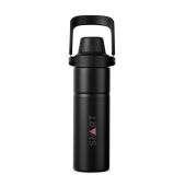 VINGA Baltimore Trek RCS recycled SS fles 600 ML, zwart