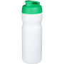 Baseline® Plus 650 ml sportfles met kanteldeksel - Wit/Groen