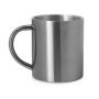 KIWAN Metalen mok dubbelwandig , inhoud 290ml - zilver