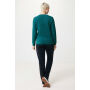 IQONIQ Zion gerecycled katoen sweater, verdigris (L)