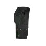 TWO-TONE MULTI-POCKET BERMUDA SHORTS, BLACK/LIME, 36, VELILLA