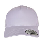 5-Panel Premium Curved Visor Snapback Cap - Light Purple - One Size