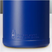 Baseline 500 ml gerecyclede drinkfles met klapdeksel - Blauw/Blauw