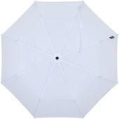 Agnes 21" opvouwbare paraplu met automatische opening van RPET - Wit Agnes 21" opvouwbare paraplu met automatische opening van RPET - Wit