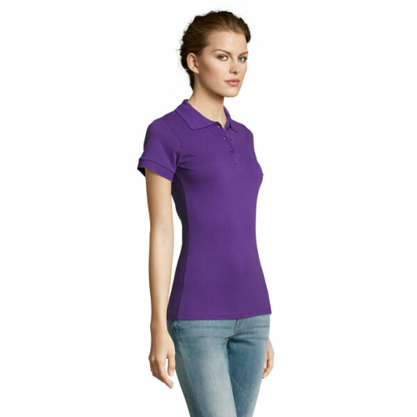 PRIME WOMEN - PRIME WOMEN POLYCOTTON POLO - 3XL - Dark Purple PRIME WOMEN - PRIME WOMEN POLYCOTTON POLO - 3XL - Dark Purple