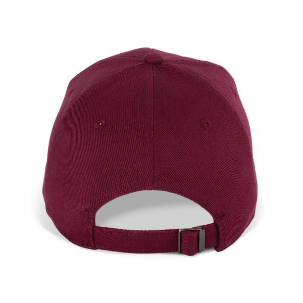 Biologisch katoenen pet met 6 panelen - K-up Gold Label Wine One Size Biologisch katoenen pet met 6 panelen - K-up Gold Label Wine One Size