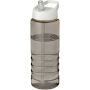 H2O Active® Treble 750 ml sportfles met tuitdeksel - Charcoal/Wit