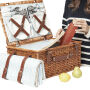 MADISON PARK - Picknickmand beige, blauw, bruin