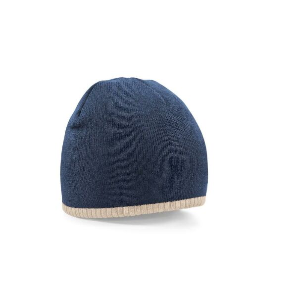 TWO-TONE PULL-ON BEANIE