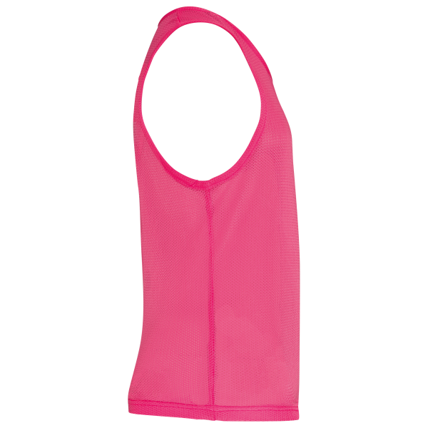 Licht trainingshesje van mesh kids Fluorescent Pink 6/10 jaar Licht trainingshesje van mesh kids Fluorescent Pink 6/10 jaar