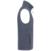 Bodywarmer van microfleece heren French Navy Heather M
