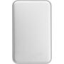 Aluminium zonne-energie powerbank Tycho zilver Aluminium zonne-energie powerbank Tycho zilver