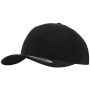 BRUSHED COTTON TWILL MID-PROFILE, BLACK, One size, FLEXFIT