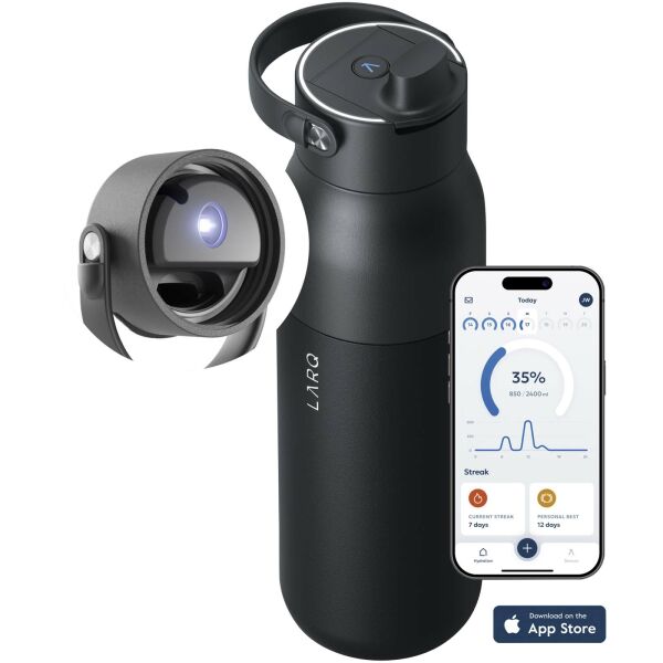 LARQ PureVis™ 2.0 1000 ml waterfles - Zwart LARQ PureVis™ 2.0 1000 ml waterfles - Zwart