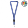 Afneembare polyester lanyard in Pantone-kleur met zeefdruk en bulldogclip Afneembare polyester lanyard in Pantone-kleur met zeefdruk en bulldogclip