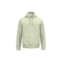 Ecologische uniseks sweater met capuchon Celadon Green S