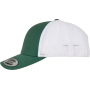 Tweekleurige Retro Truckerpet Evergreen / White One Size