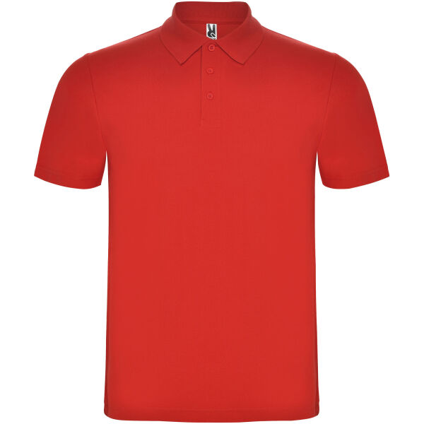 Austral short sleeve unisex polo - Red - 3XL