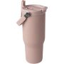 Bronx 900 ml RCS gecertificeerde, vacuüm geïsoleerde beker van gerecycled roestvrij staal en koper met deksel met dubbele functie - Dusty Pink