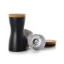 AdHoc Twin zout- en pepermolen set, zwart, wit