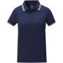Amarago tipping damespolo met korte mouwen - Navy - XL