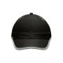 6 Panel Micro-Edge Sports Cap black/light-grey