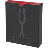 SMART 65W RPET-oplaadkabel met lanyard - Zwart