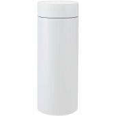 Illuminate 650 ml RCS gerecyclede dubbelwandige roestvrijstalen waterfles met 3-delige dekselset - Wit