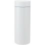 Illuminate 650 ml RCS gerecyclede dubbelwandige roestvrijstalen waterfles met 3-delige dekselset - Wit