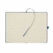 CORDI NOTE - A5 RPET corduroy notitieboek - Blauw