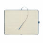 CORDI NOTE - A5 RPET corduroy notitieboek - Blauw