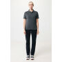 IQONIQ Yosemite gerecycled katoen pique polo, heather anthracite (M)