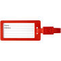 River gerecycled bagagelabel met venster - Rood