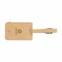 Recycled Leather Luggage Tag bagagelabel