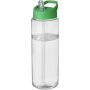 H2O Active® Vibe 850 ml sportfles met tuitdeksel - Transparant/Groen