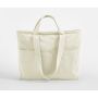 DUAL HANDLE CARGO POCKET TOTE, NATURAL, One size, WESTFORD MILL