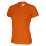 Cottover Gots T-shirt V-neck Lady orange XS Cottover Gots T-shirt V-neck Lady orange XS