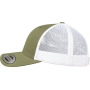 Tweekleurige Retro Truckerpet Buck / White One Size