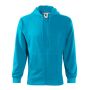 Sweatshirt men's Trendy Zipper blue atoll S