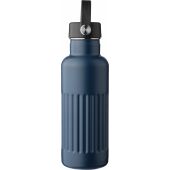 Gerecyclede roestvrijstalen dubbelwandige drinkfles (500 ml) Lior zwart