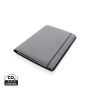 Gerecycled lederen portfolio A4, grijs