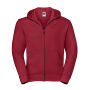 Authentic Zipped Hood classic red L