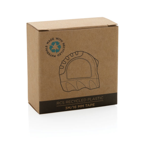 RCS gerecycled plastic 3M/16 mm rolmaat, zwart RCS gerecycled plastic 3M/16 mm rolmaat, zwart