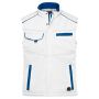 Workwear Softshell Padded Vest - COLOR - white/royal 6XL