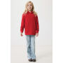 IQONIQ Yengo kids recycled katoen hoodie met steekzakken, rood (910)