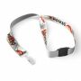 Polyester keycord met gesublimeerde satijnen overlay